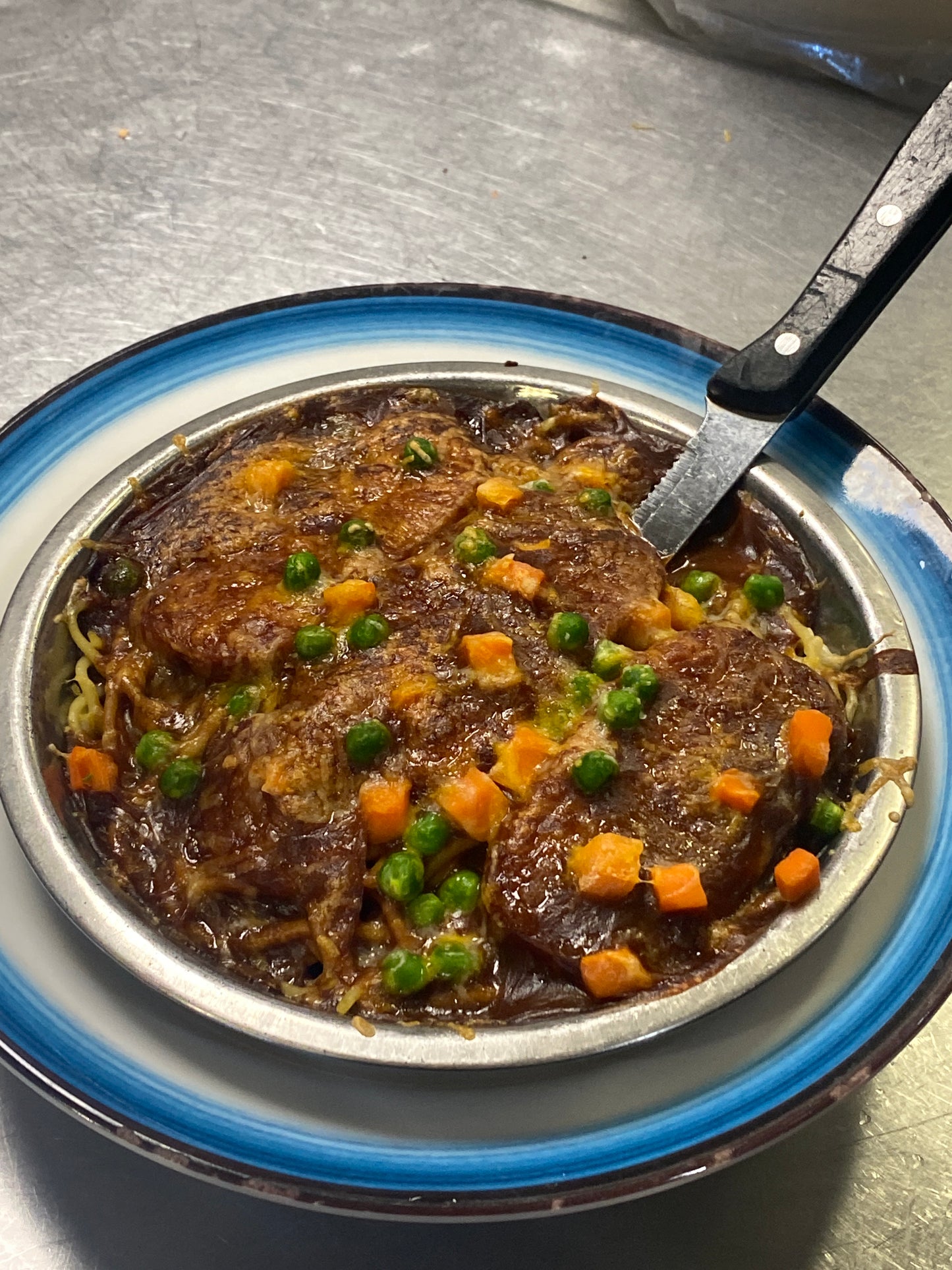 焗蒜蓉汁餐肉 Baked Spam w/ Garlic Sauce