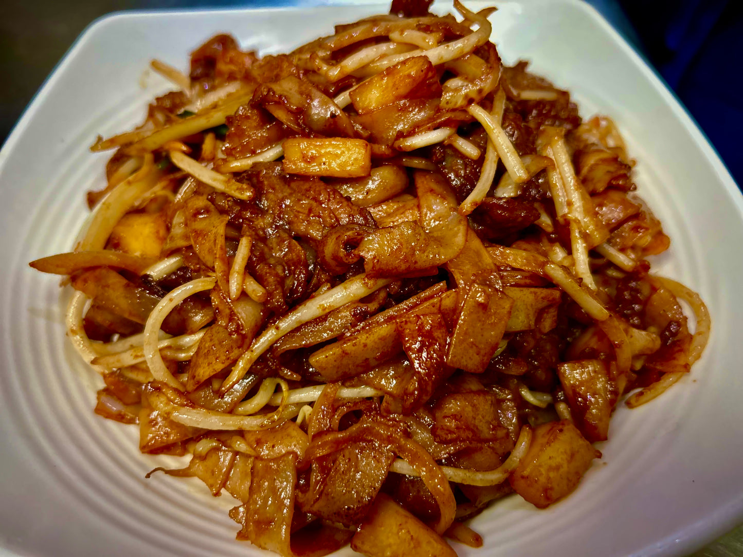 沙爹牛肉炒河粉 Satay Beef Chow Fun