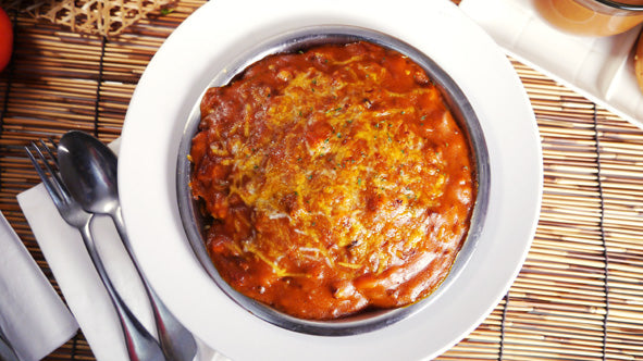 絕代雙嬌意粉飯 Pork Chop Half & Half