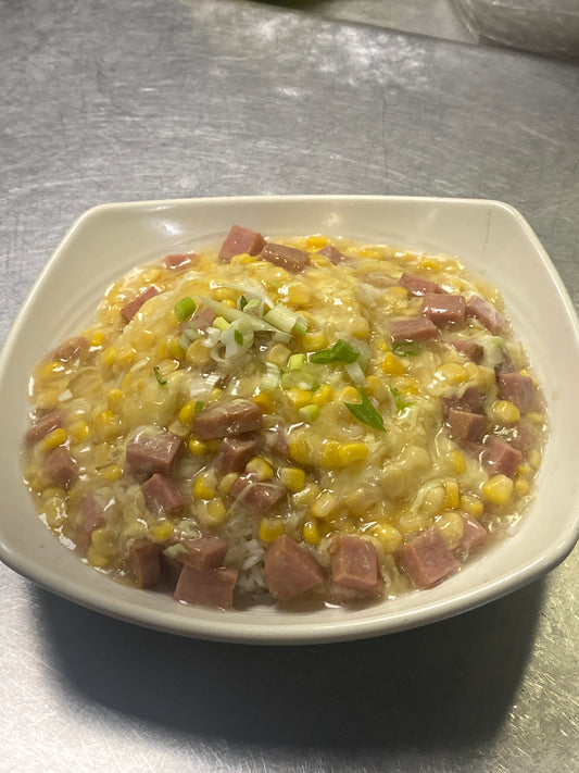 滑蛋餐肉粟米 Spam, Sweet Corn & Egg