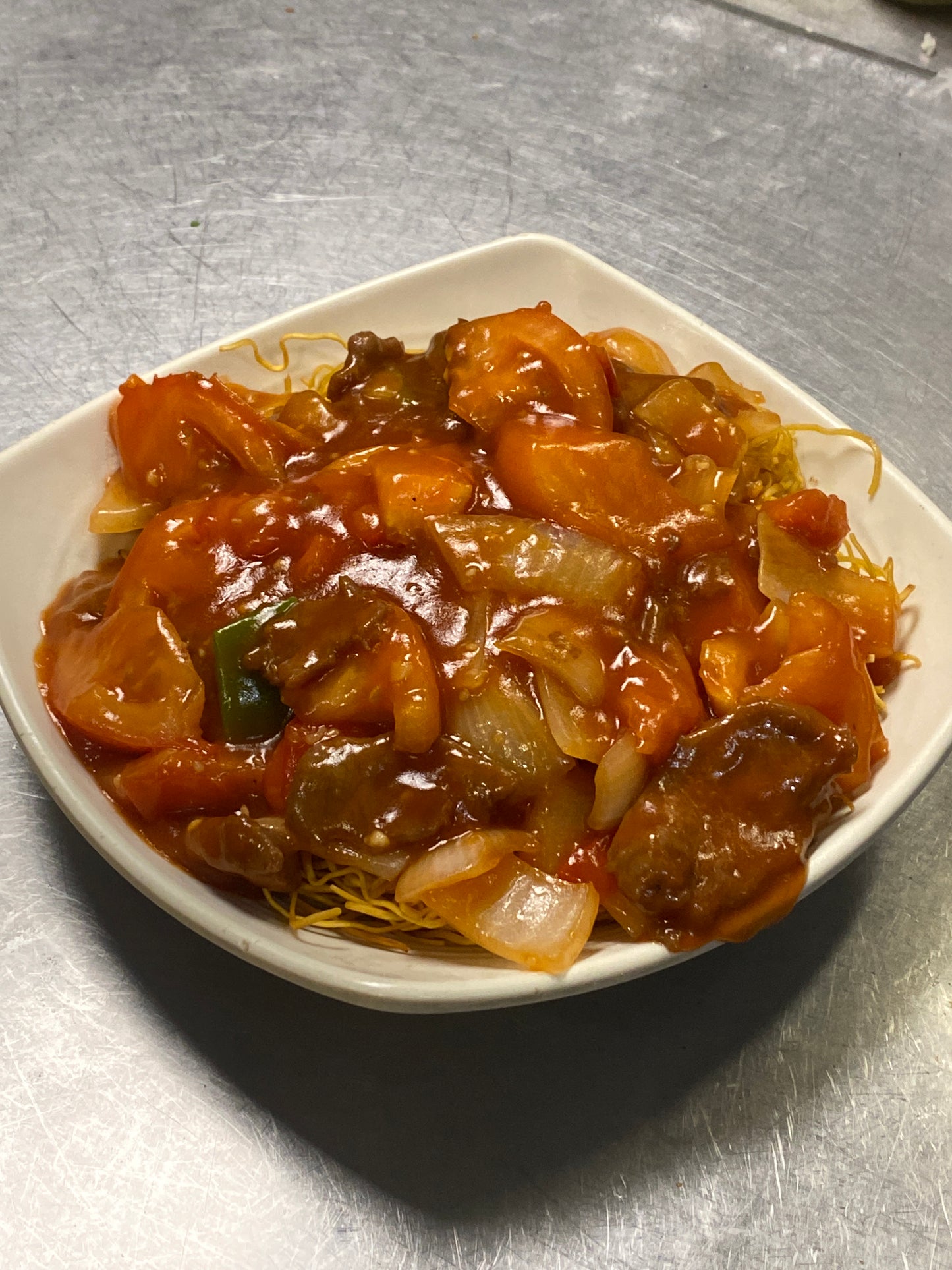 番茄牛肉煎麵 Beef & Tomato w/ Pan Fried Noodle