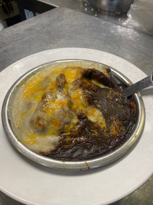 焗黑白森林豬扒 Baked Pork Chop w/ Black Pepper & Cream Sauce