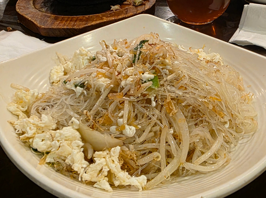 瑤柱蛋白鍋鏟炒米粉 Stir Fried Rice Noodles w/ Dried Scallop & Egg White