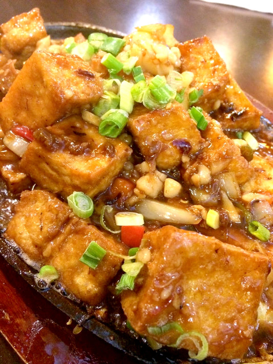 北海道珊瑚扒滑豆腐 Seafood w/ Deep Fried Tofu