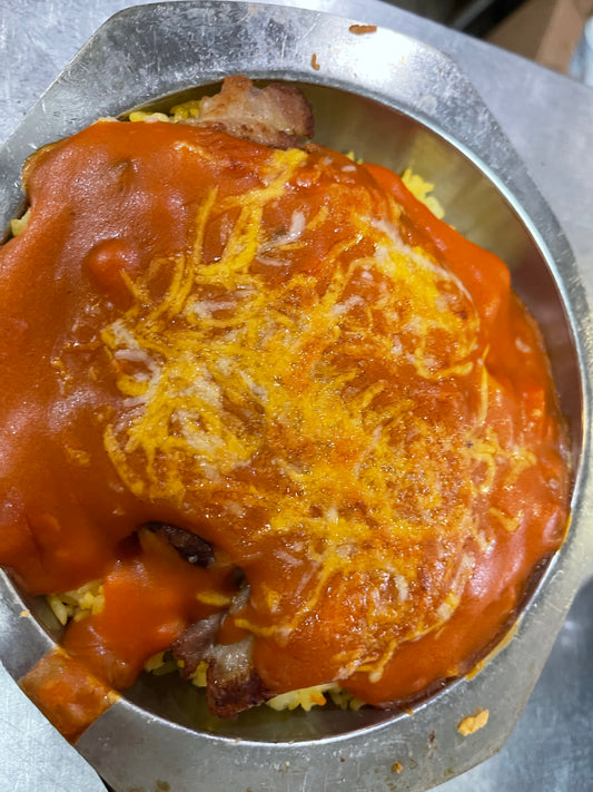 焗迷你紅汁豬扒 Mini Baked Pork Chop w/ Tomato Sauce
